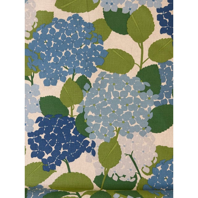 2020s Schumacher Fabric 177583 | Hydrangea, Porcelain 2 1/2 Yards For Sale - Image 5 of 6