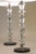 1980s 1980s Matched Pair XL Art Deco Revival Stacked Cut Crystal Glass Prism Marble Candlestick Table Lamps For Sale - Image 5 of 10
