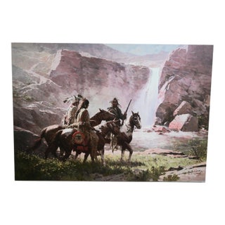 z.s. Liang "Red Rock Crossing, Northwest Montana 1850" Limited Edition Canvas Giclée (3/35) For Sale