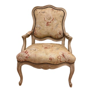 Late 20th Century Massoud Luxe Bergere Chair For Sale