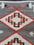 Navajo Rug circa 1920 Klagetoh Hand Knotted Diamond Pattern Gray Orange Black For Sale - Image 9 of 17