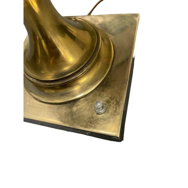 Metal Mid-Century Modern Stiffel Brass Hollywood Regency Urn/Trophy Table Lamp For Sale - Image 7 of 12