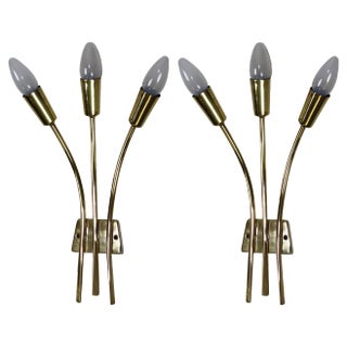 Wall Lights by J.T. Kalmar for Kalmar, 1950s, Set of 2 For Sale