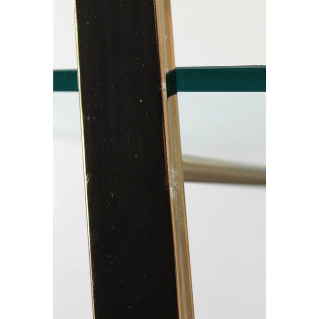 Vintage Hollywood Regency Brass Etagere Shelf Unit For Sale - Image 10 of 12