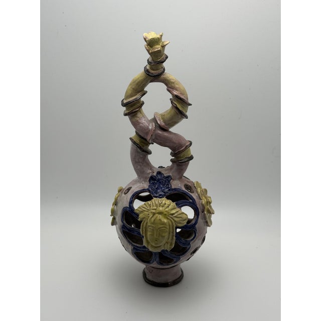 Viennese Art Deco Ceramic Model 714/1 Mask Vessel by Vally Wieselthier for Wiener Werkstätte, 1919–1922 For Sale - Image 13 of 14