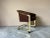 Brown Milo Baughman for Design Institute of America Brass Desk / Club Chair With Casters For Sale - Image 8 of 12