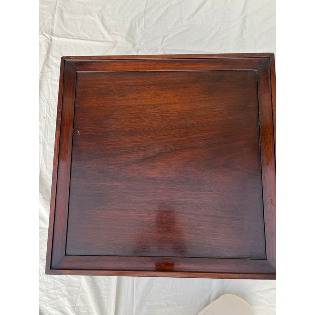 Pair of Vintage Fine Arts Furniture Co. Mahogany Side Tables - George III Style" For Sale - Image 10 of 10