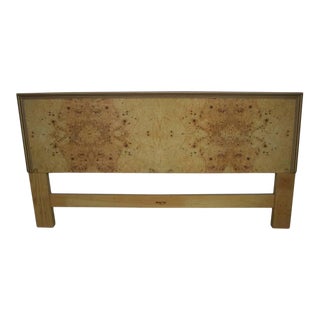 Henredon Burled Scene Two Queen Headboard For Sale