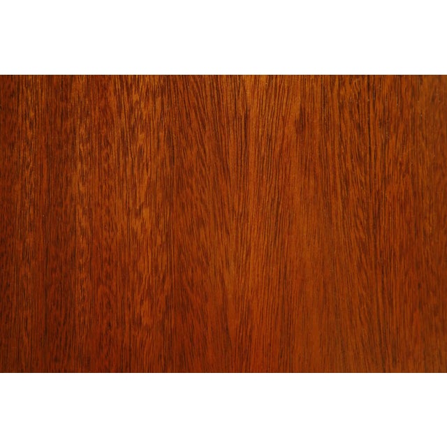 Brazilian Hardwood, Leather and Mirrored Panel Folding Screen, Brazil, C 1960s For Sale - Image 13 of 18