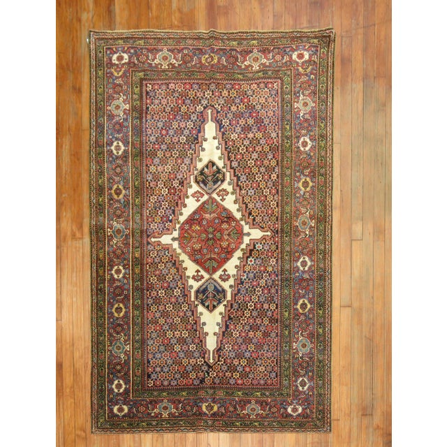 Antique Persian Fereghan Rug - 4'1" x 6'2" For Sale - Image 12 of 18