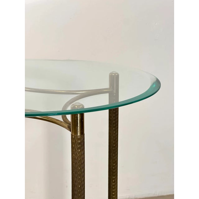 1960s Round Brass and Glass Coffee Tables, 1960s, Set of 2 For Sale - Image 5 of 13