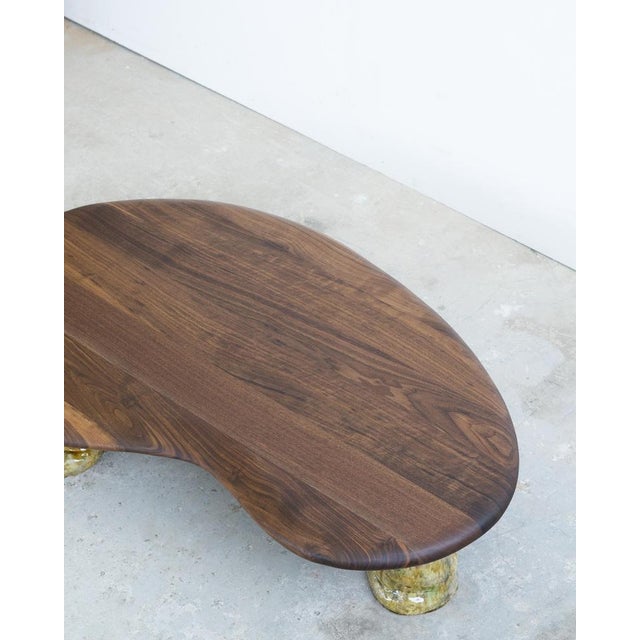 Walnut and Glazed Ceramic Coffee Table by Alexander Knysch For Sale - Image 4 of 16