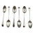 1798 English Set of 6 Sterling Silver Teaspoons by Peter & Ann Bateman For Sale