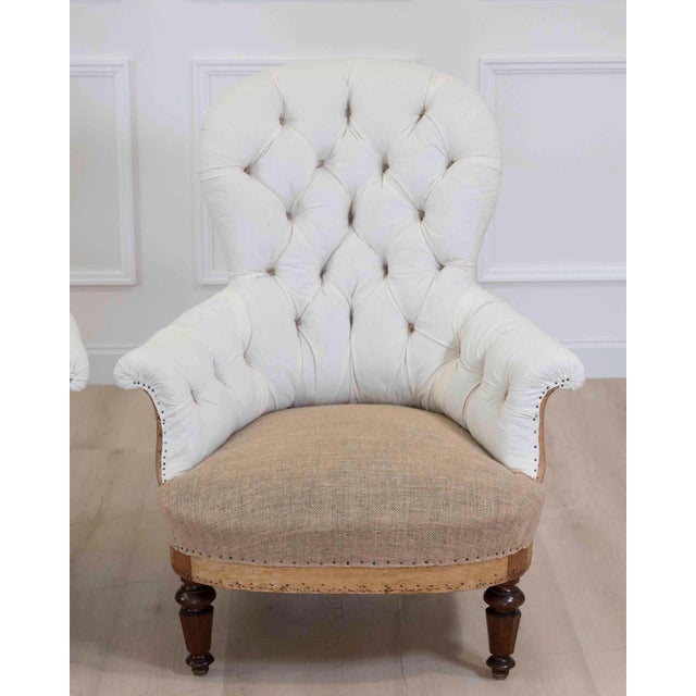 Pair of 20th Century French Chairs, Ready to Upholster For Sale - Image 4 of 13