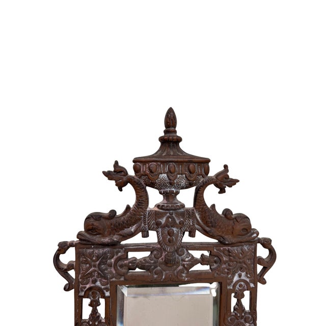 Antique Italian Dolphin Mirror For Sale - Image 4 of 4