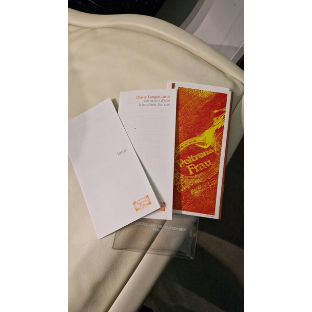 Model Larus Massaging Chaise Longue in White Leather from Poltrona Frau, 2000 For Sale - Image 6 of 10