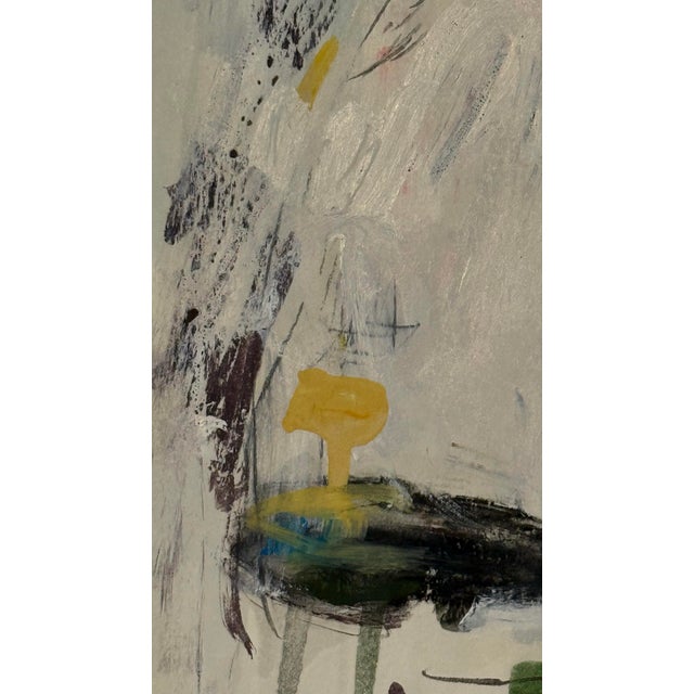 2020s "Sandpiper" Abstract Mixed Media on Paper. For Sale - Image 5 of 6