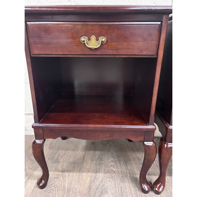 Vintage Bombay Company Nightstands Side Tables - Matching Pair For Sale - Image 14 of 16