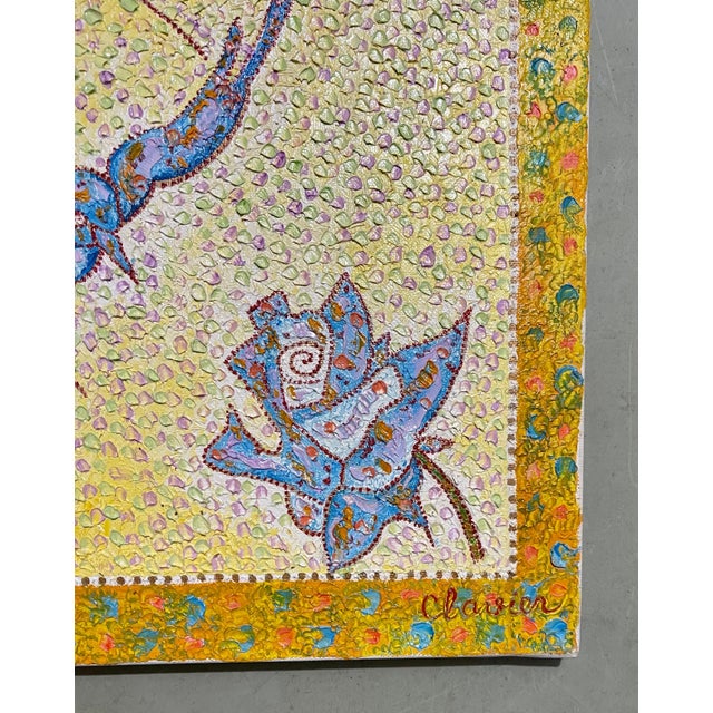 Madeline Christine Clavier, Whimsical French Folk Art, Naive, Oil Painting Madeline Marie Christine Clavier For Sale - Image 4 of 9