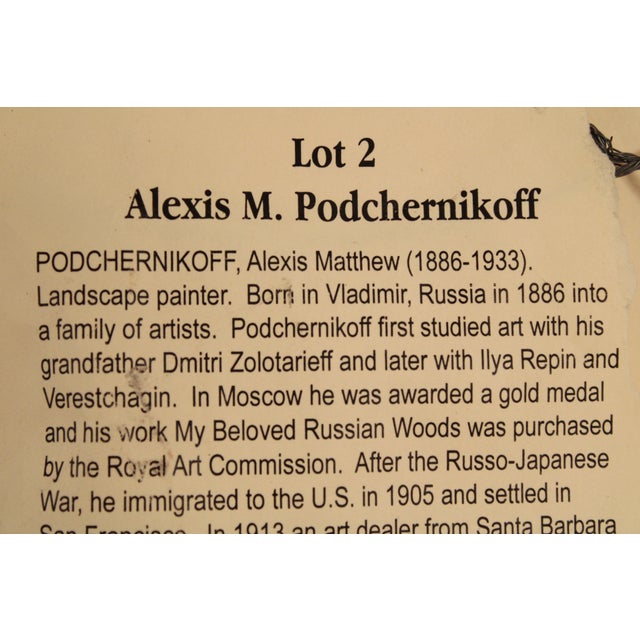 California Landscape Painting by Alexis Podchernikoff For Sale - Image 12 of 12