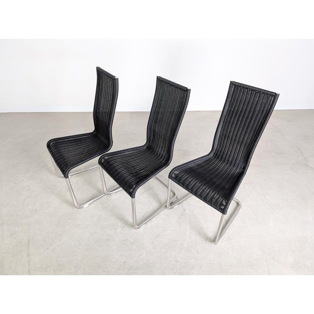 Black Black B20 Cantilever Chairs by Jean Prouve for Tecta, Set of 3 For Sale - Image 8 of 12
