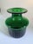 1960s Mid-Century Emerald Green Glass Collar Vase attributed to Bertil Vallien for Boda / Åfors, 1960s For Sale - Image 5 of 14