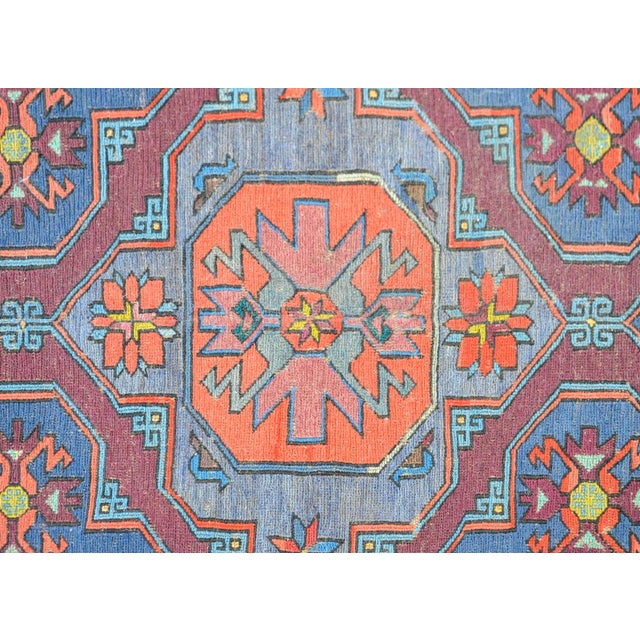 Mid 20th Century Vintage Mid Century Soumak Rug For Sale - Image 5 of 10
