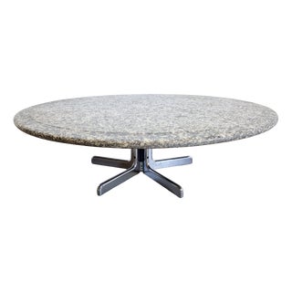 Round Granite Coffee Table by Ammannati & Vitelli for Bruno Brunati, Italy, 1970s For Sale
