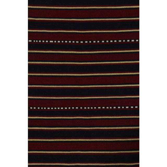 1950s Vintage Afghani Tribal Kilim Rug With Horizontal Stripes - 2'11''x8' For Sale In New York - Image 6 of 7