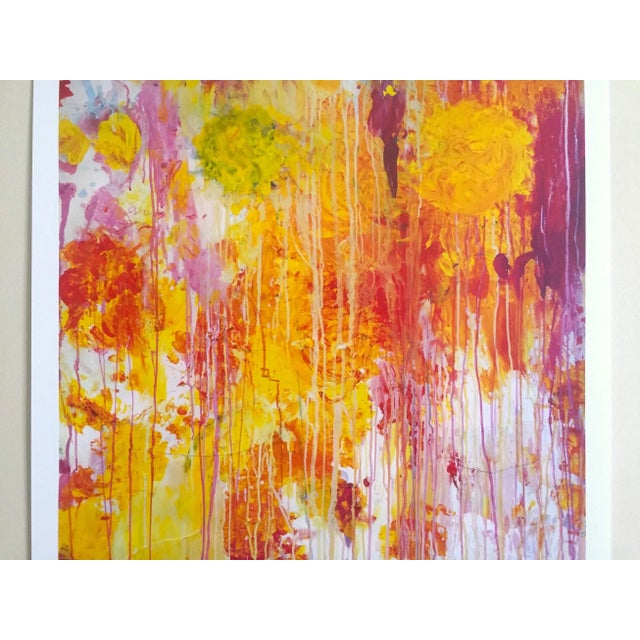 Contemporary Cy Twombly Foundation " in Beauty It Is Finished " Abstract Expressionist Lithograph Print Large Exhibition Poster For Sale - Image 3 of 12