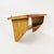 Wall shelf from Germany, 1960s. It features a modernist design. Made of beech wood, it features a lower shelf and wall-...