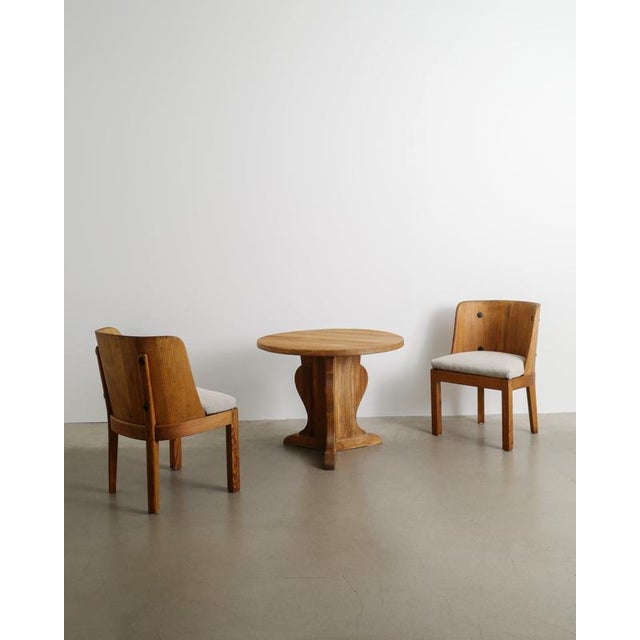 Swedish Modern Lovö Round Side Table by Axel Einar Hjorth for Nordiska Kompaniet, 1930s For Sale - Image 4 of 7