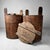 Antique Wooden Buckets, Japan, 1920s, Set of 2 For Sale - Image 12 of 15