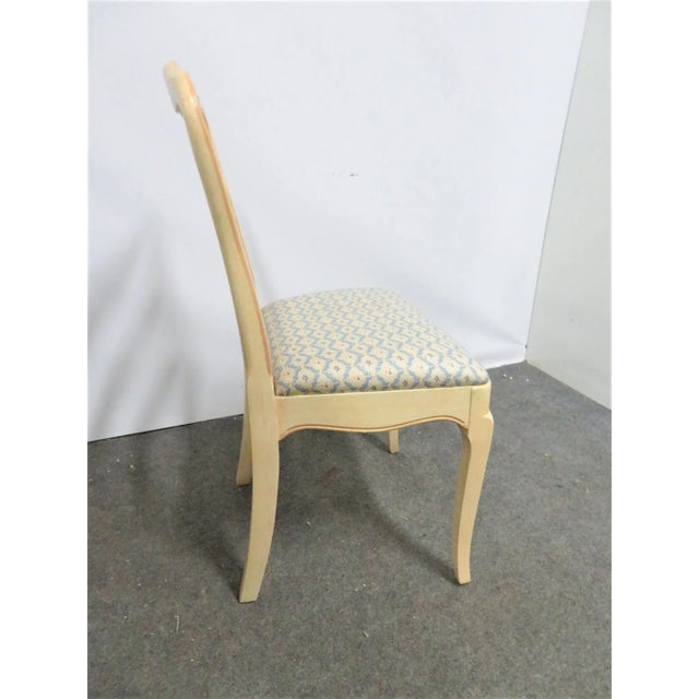 Mid 20th Century Mid 20th Century French Style Custom Painted Side Chair For Sale - Image 5 of 7
