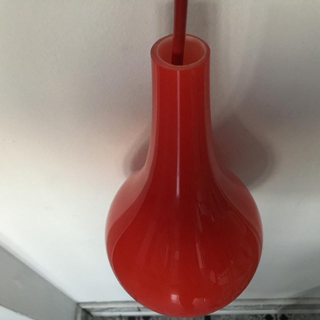 Vintage Glass Ceiling Lamp, 1970s For Sale - Image 11 of 18