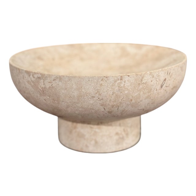 Hand Sculpted Vase, Mayan Travertine, Taller Maya, 2024 For Sale