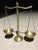 Mid-Century Modern Vintage Solid Brass Scales of Justice Balance With Barley Twist For Sale - Image 3 of 13