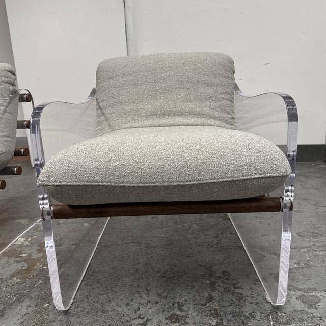 Four Hands Cassius Lounge Chairs, Pair For Sale - Image 11 of 12