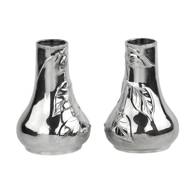 Silver Vases from Tiffany & Co, Set of 2 For Sale - Image 3 of 9