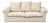 Modern Beige Upholstered Three-Seat Sofa For Sale