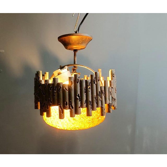1960s Brutalist Pendant Lights by Marcello Fantoni, 1960s For Sale - Image 5 of 11