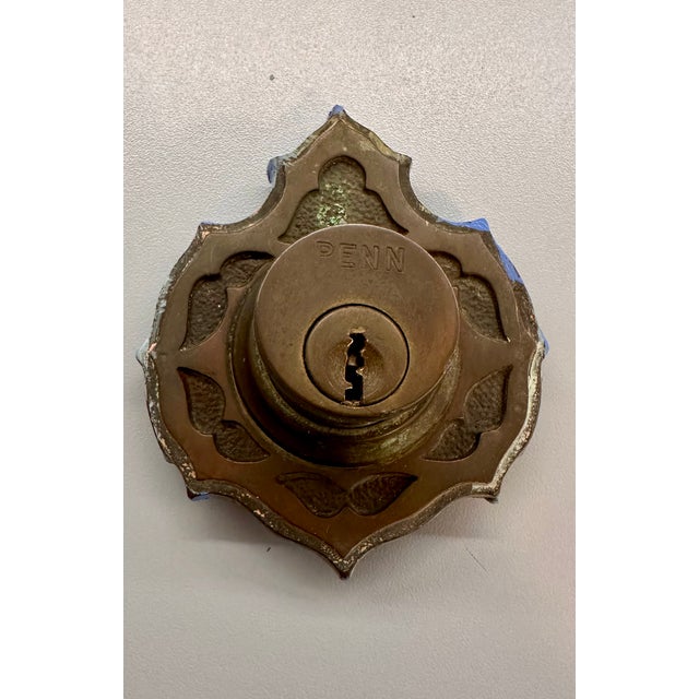 Spanish Revival Solid Brass Entry Hardware Set – Penn Spain, Ornate Vintage For Sale - Image 14 of 16