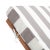 2020s Newport Chaise Lounge Chair with Side Table, Natural/Grey Stripe Cushion For Sale - Image 5 of 11