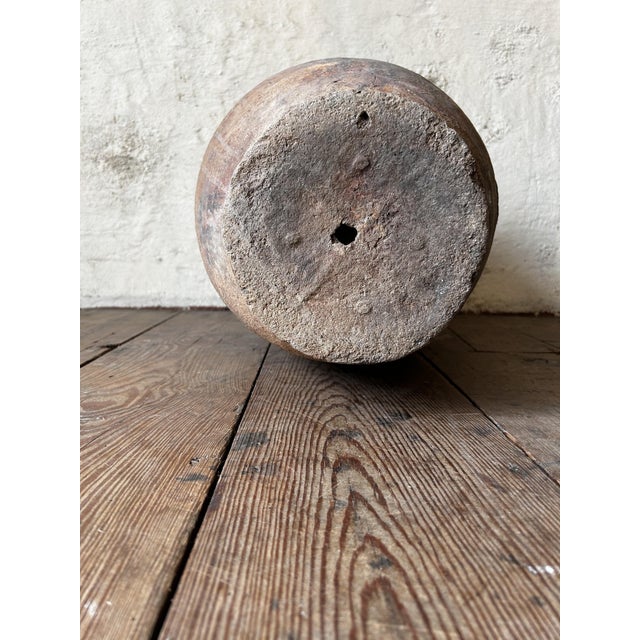 Tan Large Antique Mediterranean Terracotta Olive Jar, 1900 For Sale - Image 8 of 10
