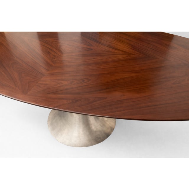 Contemporary Julian Chichester Dakota Oval Dining Table Santos Rosewood For Sale - Image 3 of 5