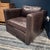 Brown Leather Swivel Chair From Mitchell Gold + Bob Williams For Sale - Image 8 of 8