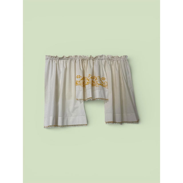 Upcycled Handmade Curtains 30x36 Each Panel For Sale - Image 9 of 12