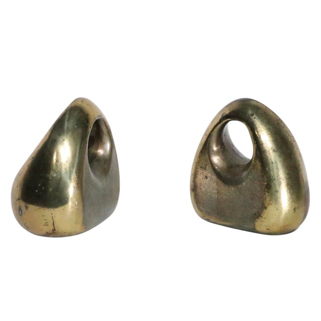 Mid 20th Century Brutalist Ben Seibel for Jenfredware Bookends For Sale In New York - Image 6 of 15