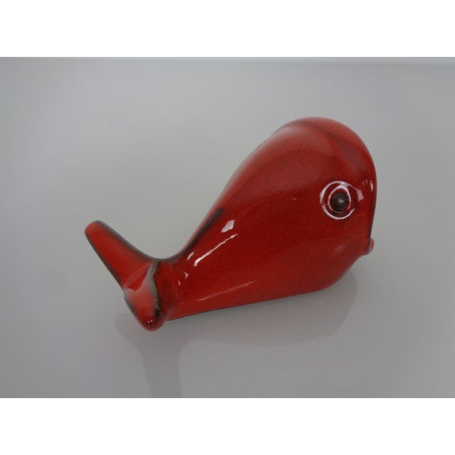 Ceramic Red Ceramic Fish Ashtray, Italy, 1960s For Sale - Image 7 of 14