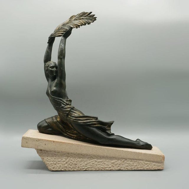 Pierre Le Faguays, Palm Dancer, Original Bronze Sculpture, 1920s-1940s For Sale - Image 13 of 13